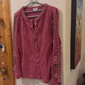 Sundance Rose Long Sleeve Top